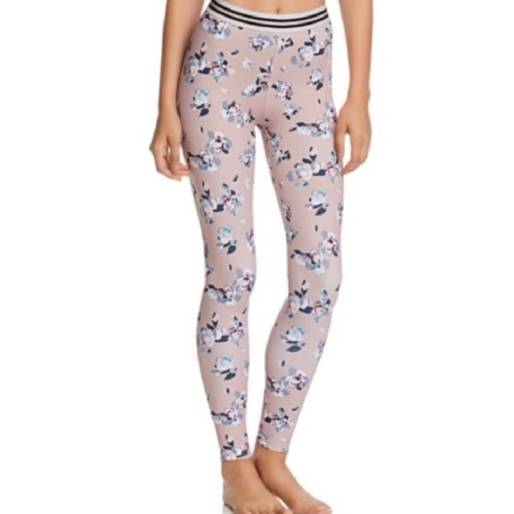 Beyond Yoga Pants - Beyond Yoga Blush Pink Floral leggings M NWT